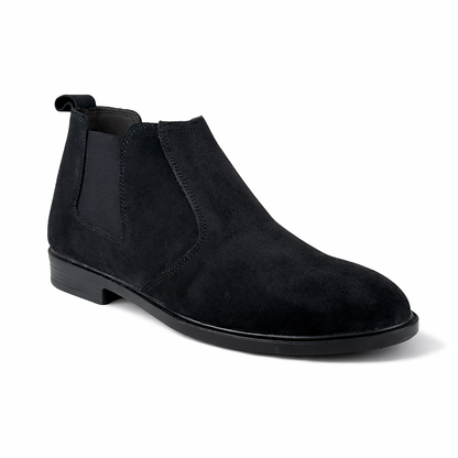 PURE SUEDE BLACK LEATHER CHELSEA