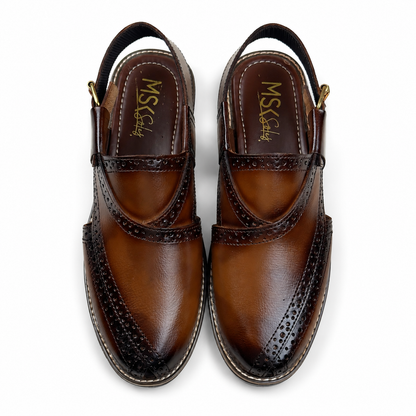 STITCH SOLE - COMMANDO BROGUE #8163