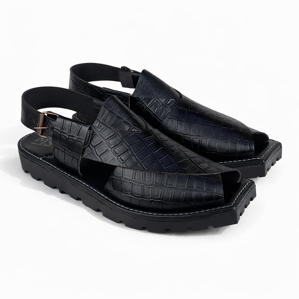 BLACK CROC KAPTAN CHAPPAL #2115