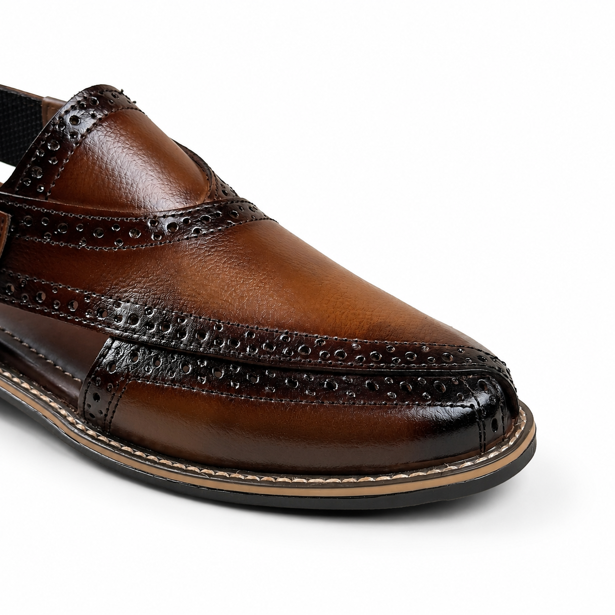 STITCH SOLE - COMMANDO BROGUE #8163