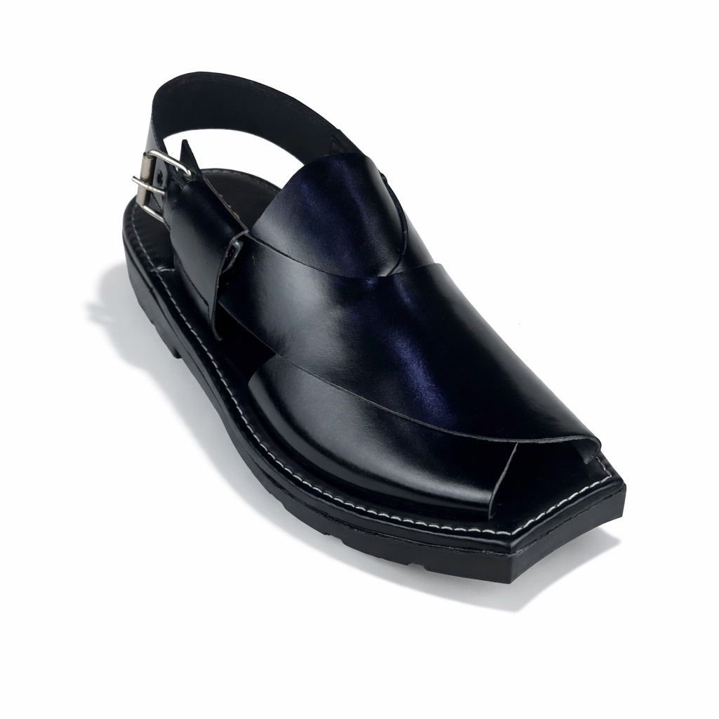BLACK KAPTAN CHAPPAL #2160