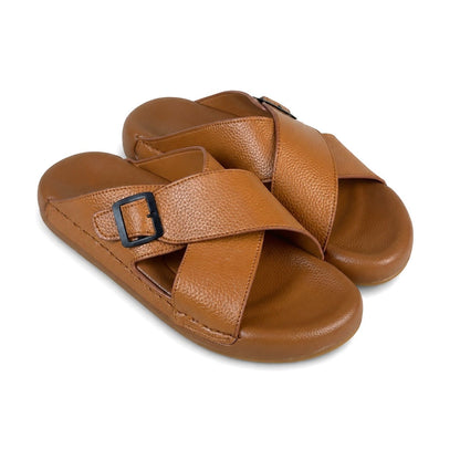 MEDICATED SLIPPER X - CAMEL BROWN