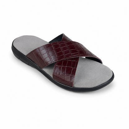 BURGUNDY SLIPPER X - SUEDE INSOLE