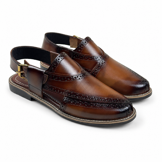 STITCH SOLE - COMMANDO BROGUE #8163