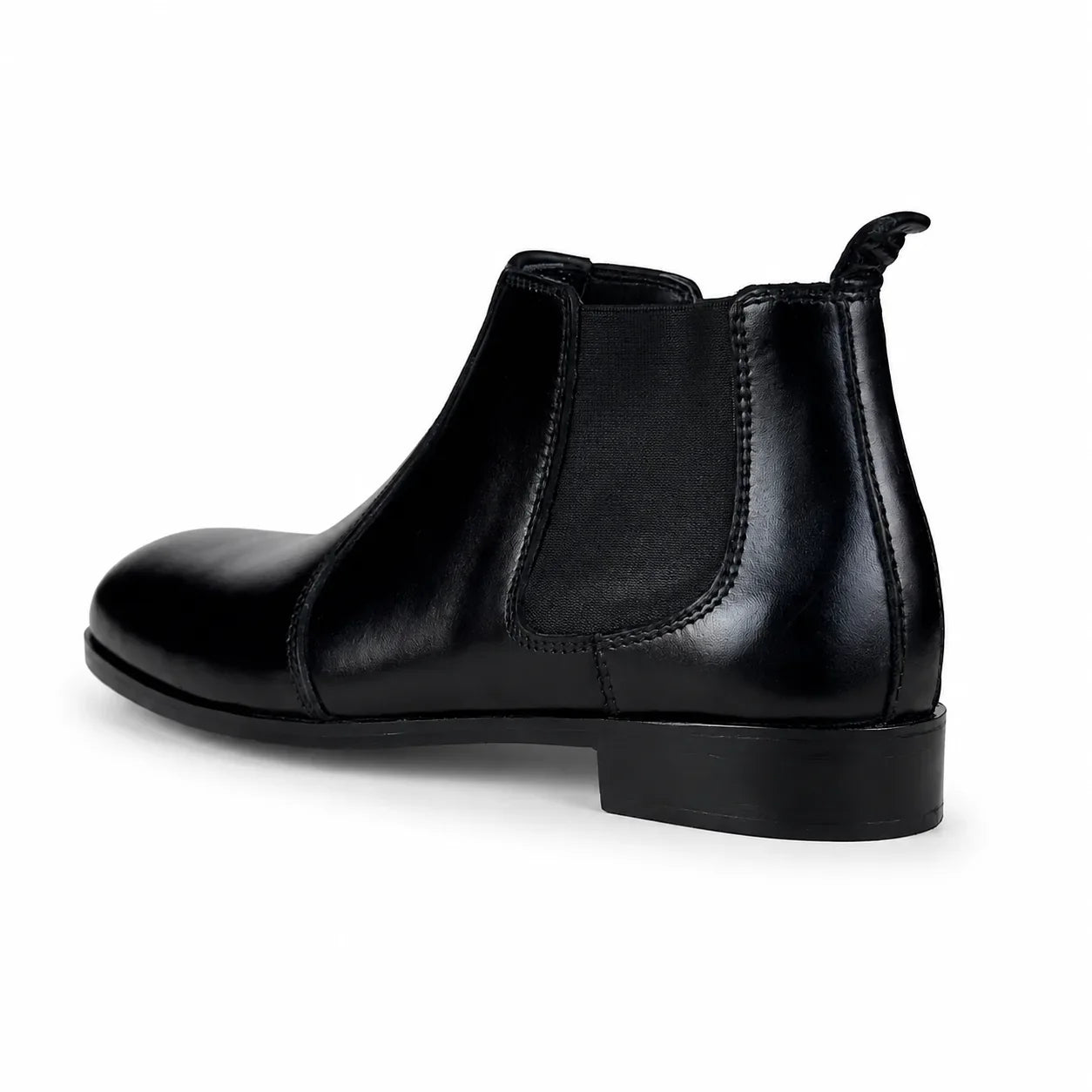 BLACK LEATHER CHELSEA
