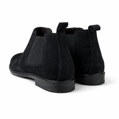 PURE SUEDE BLACK LEATHER CHELSEA